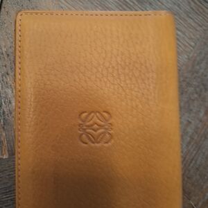 Loewe Tan Leather Wallet& Card Holder